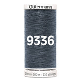 Gutermann jeans - denim naaigaren | 100m | 9336 Grijs naaigaren GM - DENIM - 9336 4029394710407